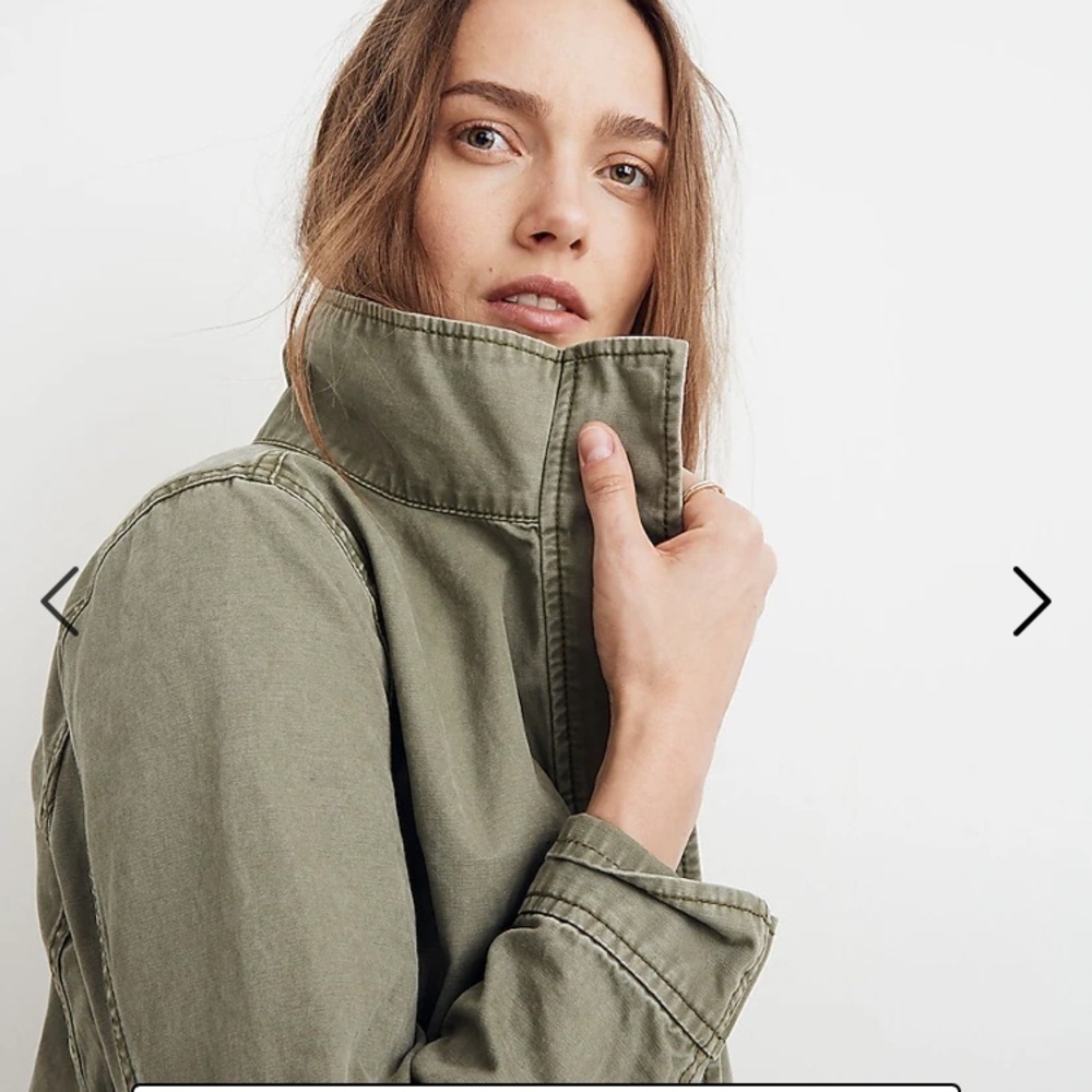 Madewell Passage Jacket in Dessert Olive Green Size XS! - Picture 4 of 10